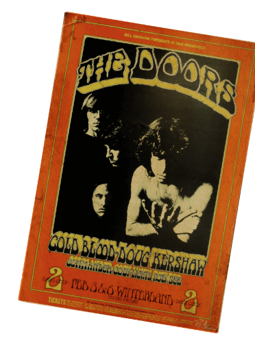 vintage poster for The Doors